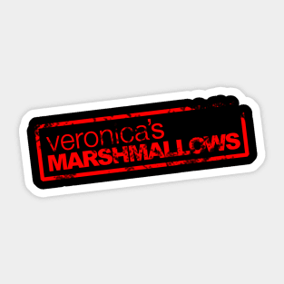 Veronica's Marshmallows Stamp Logo Sticker